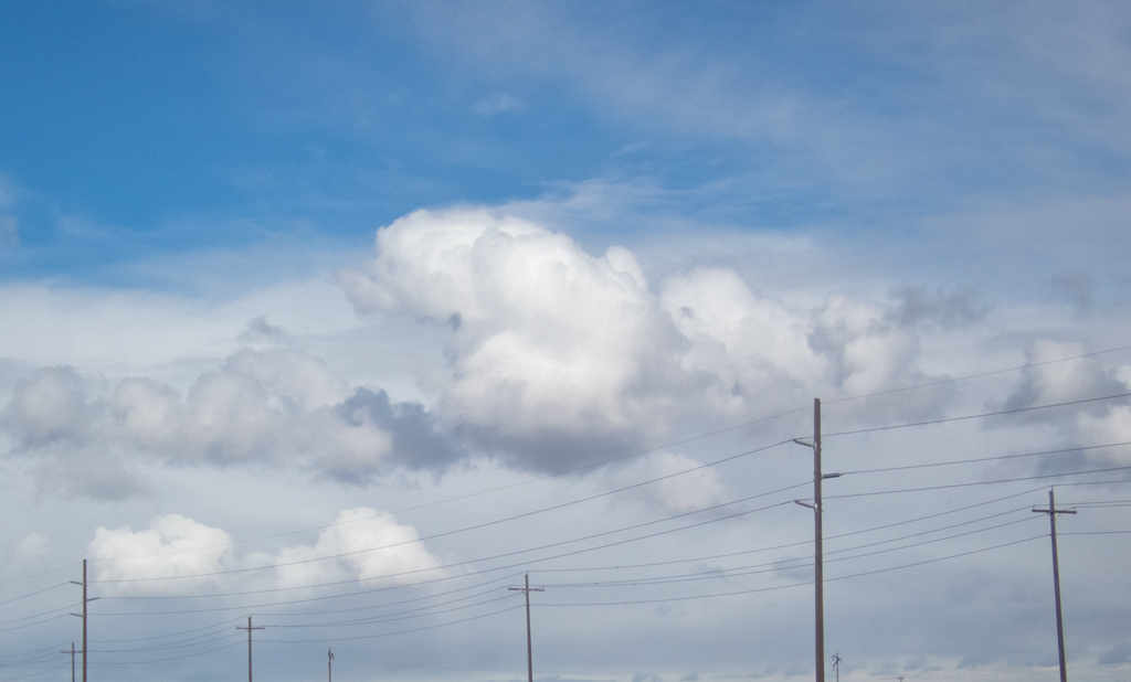 Clouds and Power Lines by Dennis Hirning
