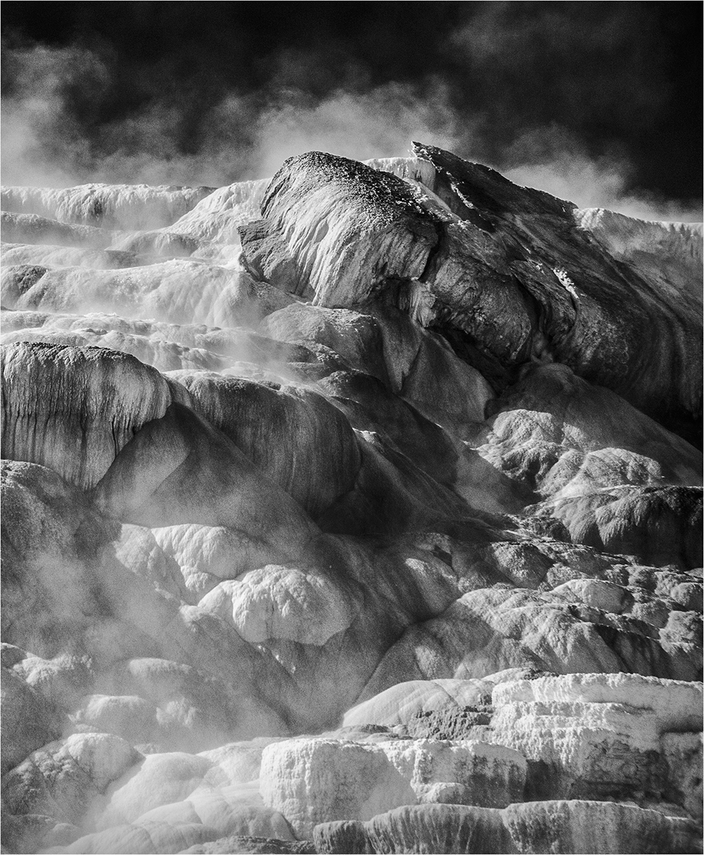 Area of Mammoth Hot Springs,, Yellowstone NP by Joan Field