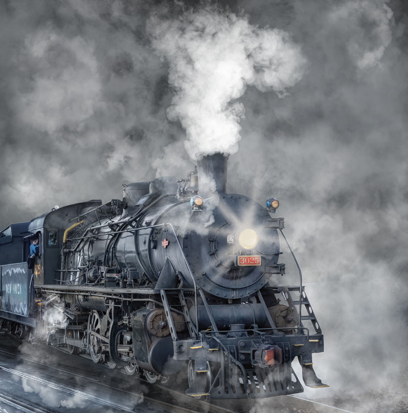 Steam Train by Lisa Cuchara