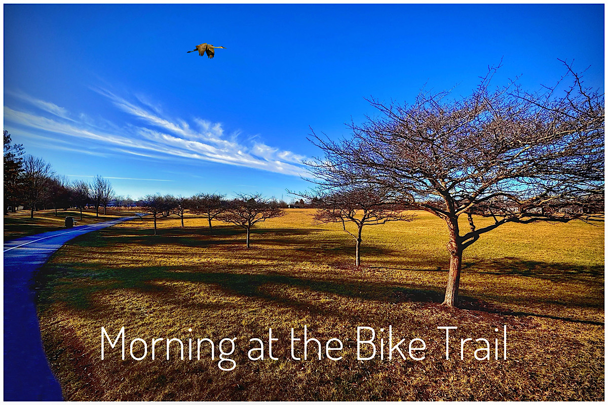 Morning at the Bike Trail by Jerry Hug