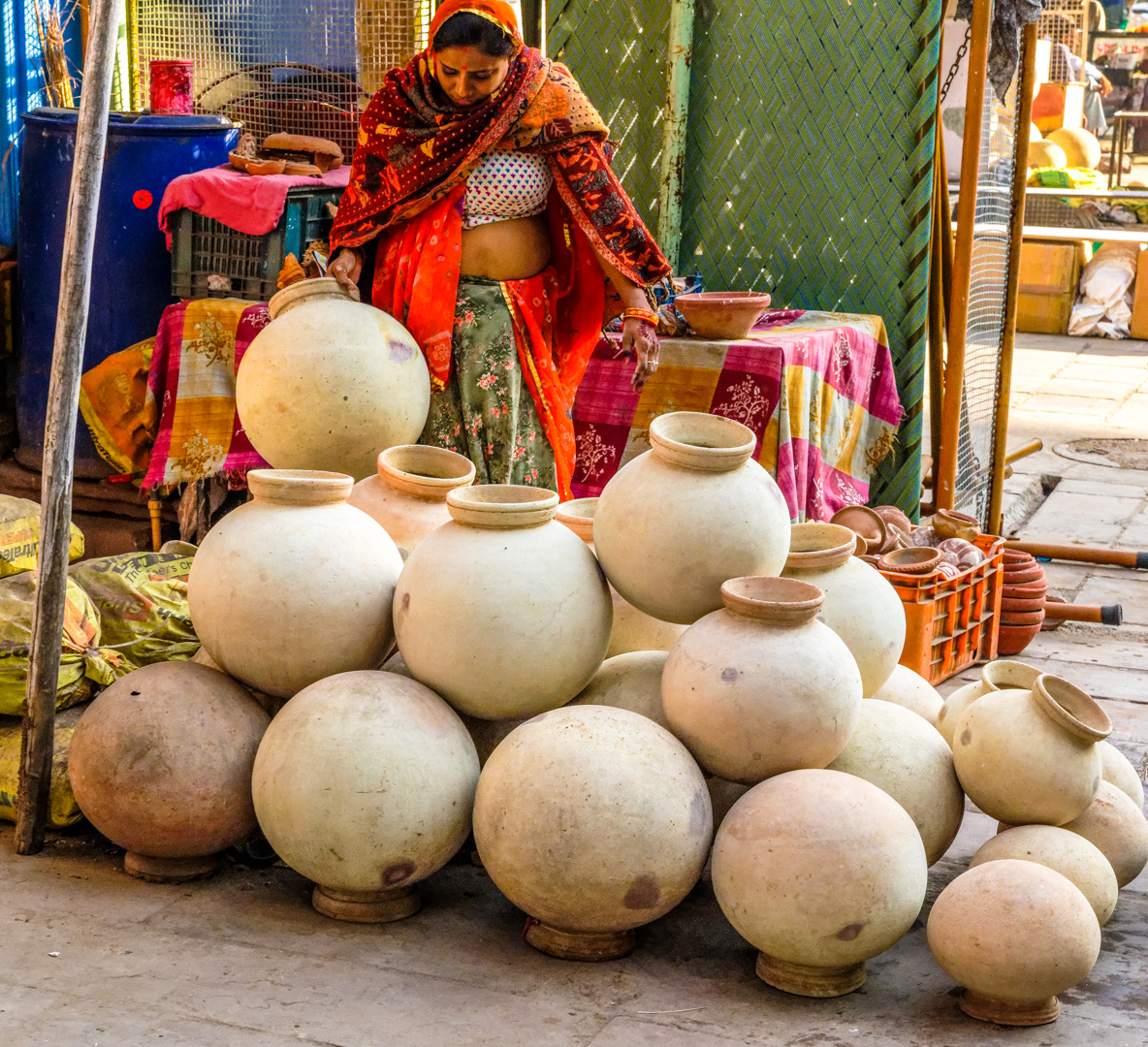 Morning Market at Jodhpur, India by Pinaki Sarkar