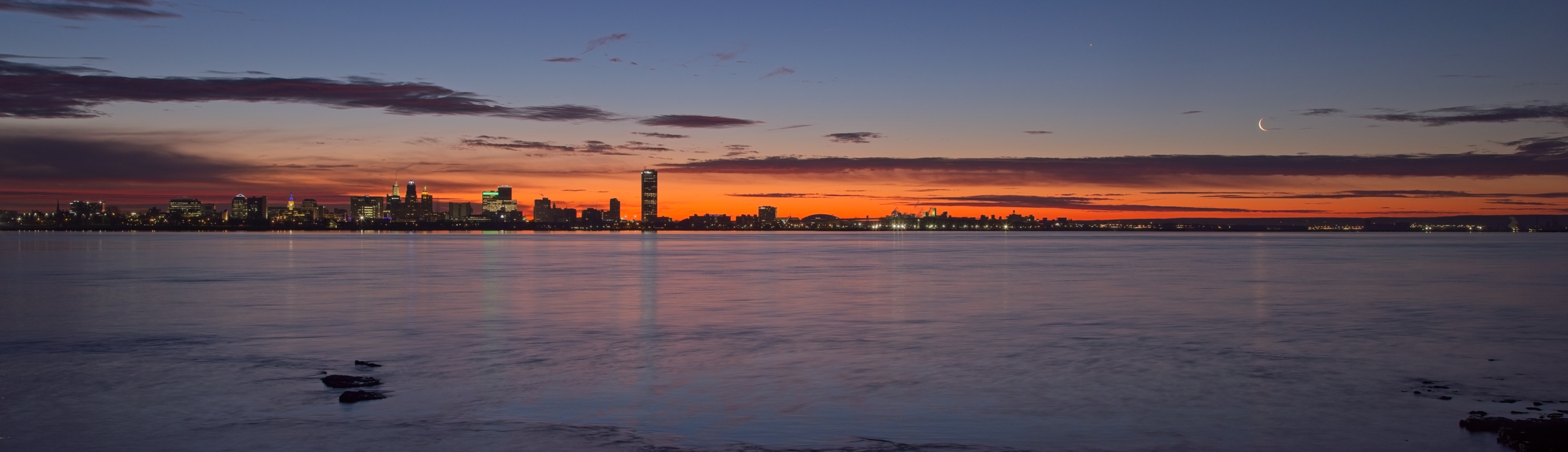 Morning Twilight over Buffalo, New York, USA by Pierre Williot