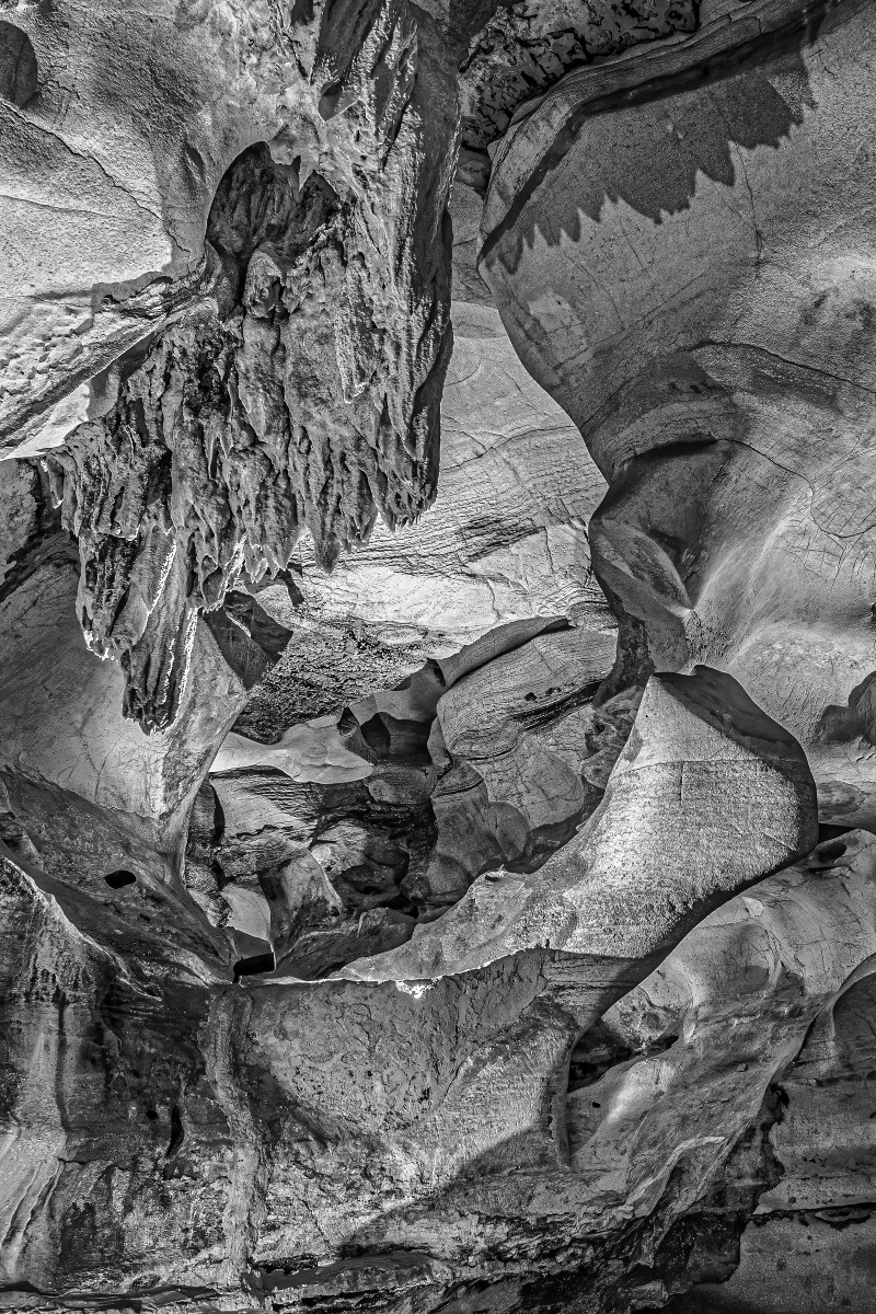 Entering the cavern by Pat Coble