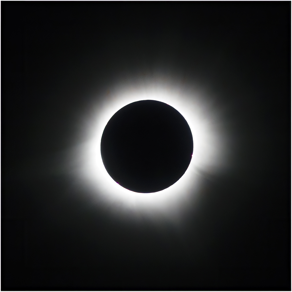 The Sky - Totality at Sea - Baja Eclipse by Bunny Laden