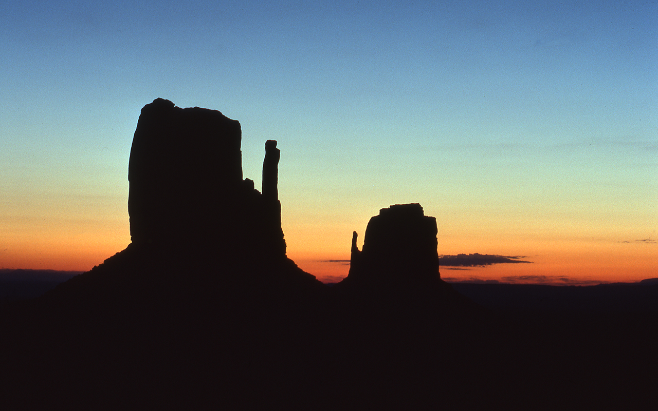 Sky - Sunset at the Mittens by Carole Kropscot