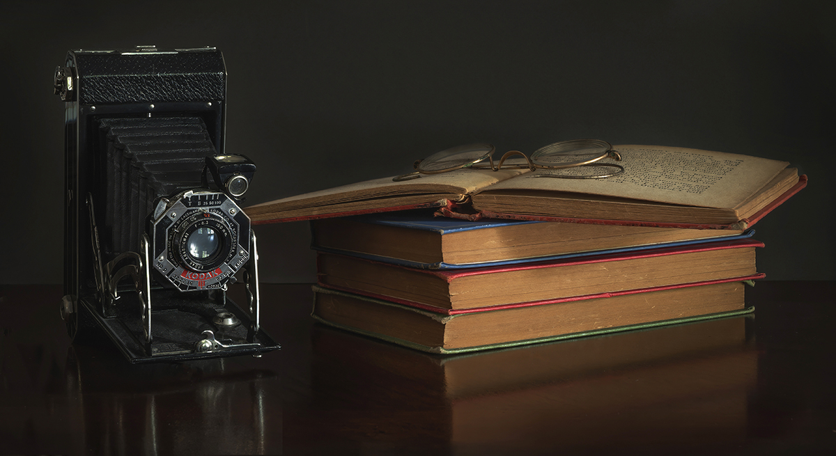 Kodak Camera and Books by Cindy Lynch