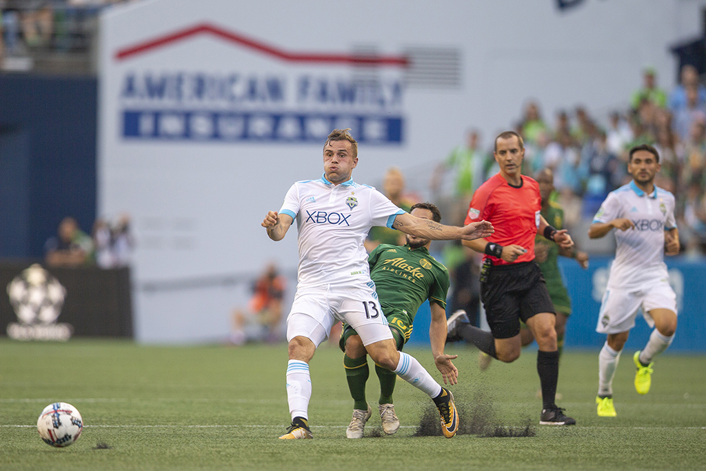 Sounders vs Timbers by Bruce Benson