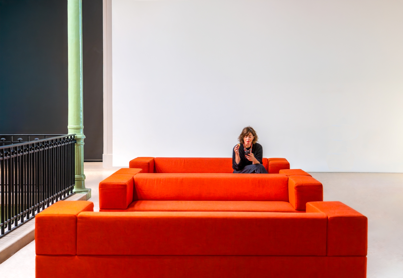 Red Sofa by Yan Zhao