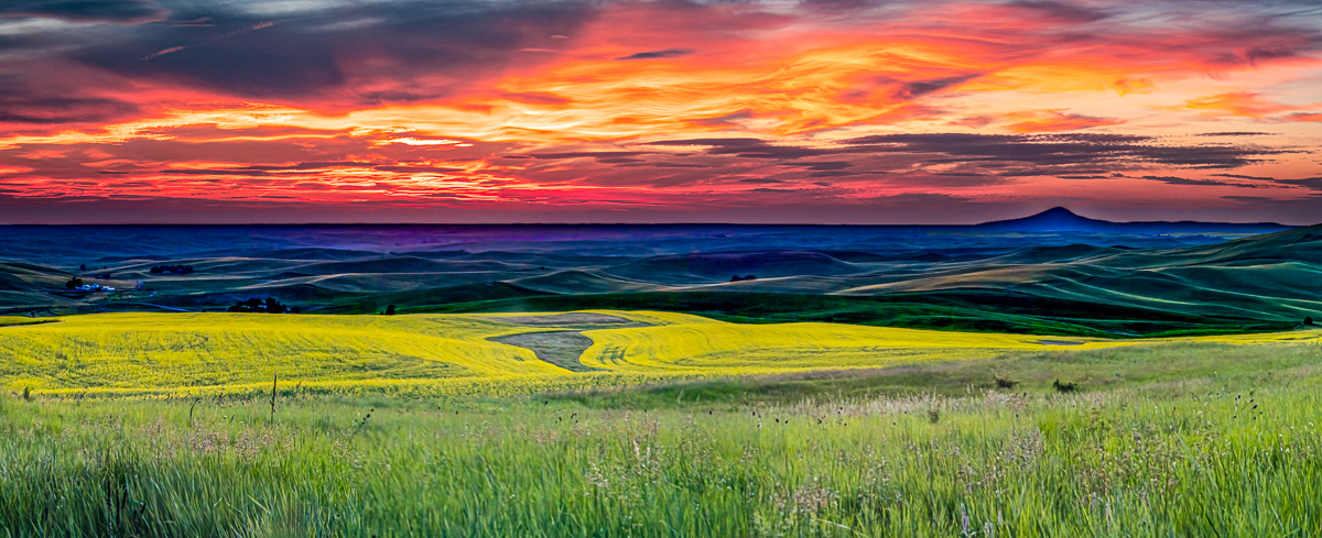 Sunset View of Steptoe Butte by Lauren Heerschap