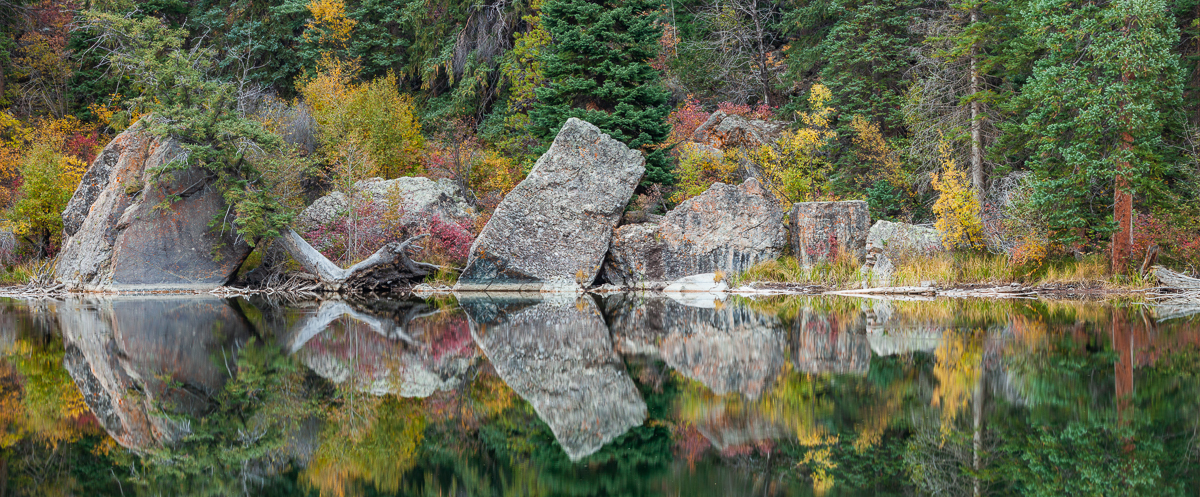 Autumn Lake Reflection by Bill Crnkovich